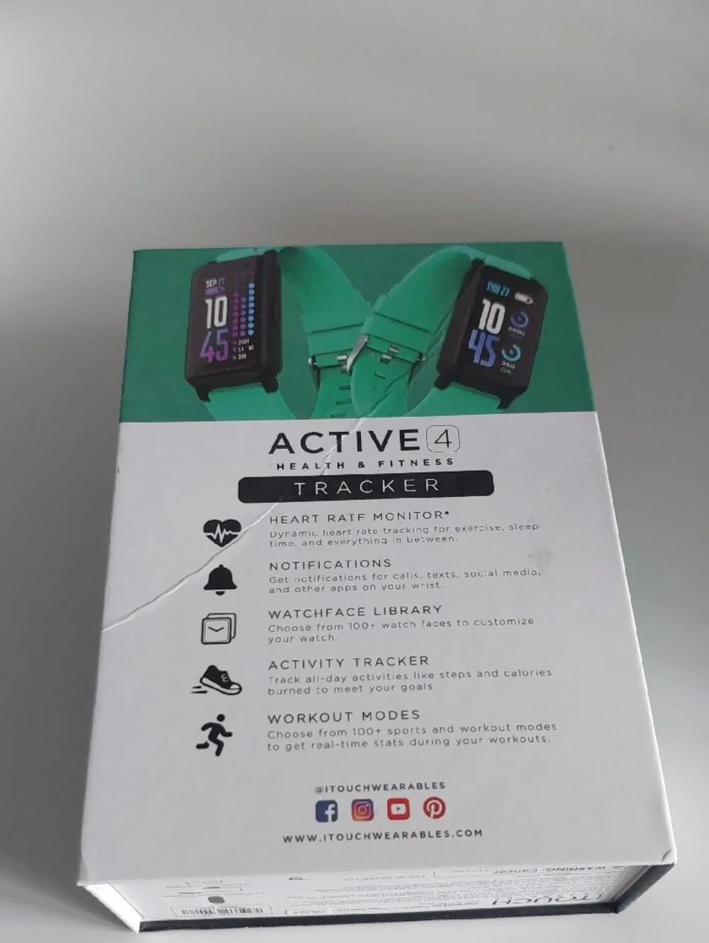 iTouch Active 4 Green Fitness Tracker -